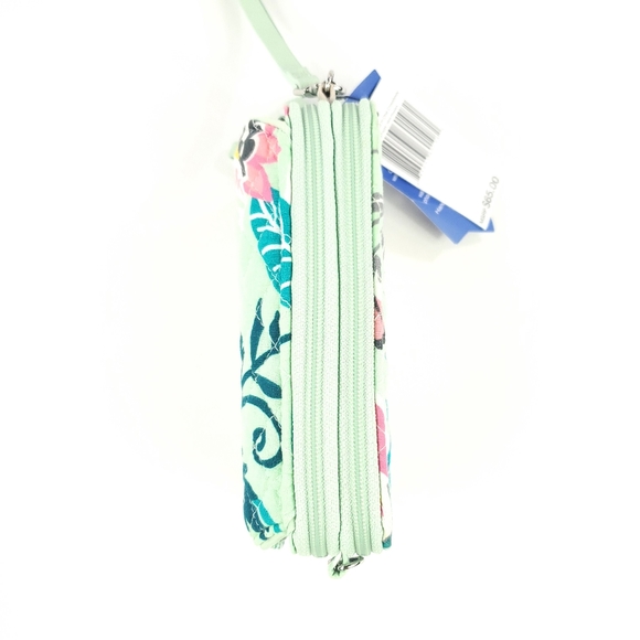 Vera Bradley All In One Crossbody Bag Mint Flower - Picture 3 of 6